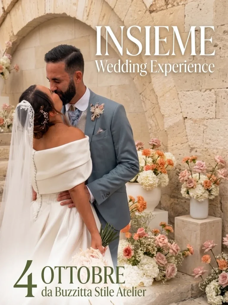 Locandina INSIEME Wedding Experience, 4 ottobre 2026 da Buzzitta Stile Atelier a Valderice